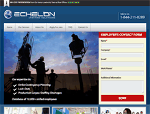 Tablet Screenshot of echelonstaffingsolutions.com